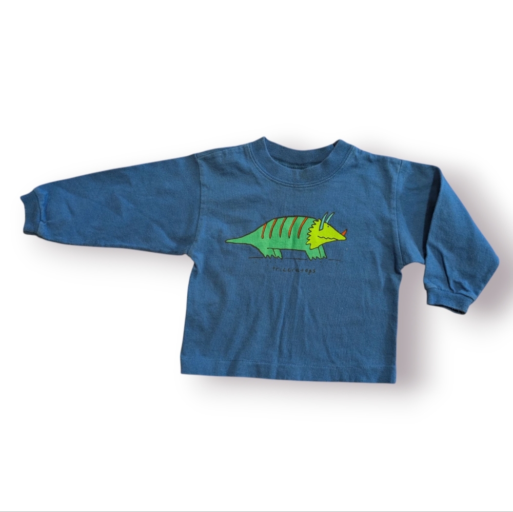 Vintage Mulberribush Size 12 Months Kids Triceratops Dinosaur Shirt